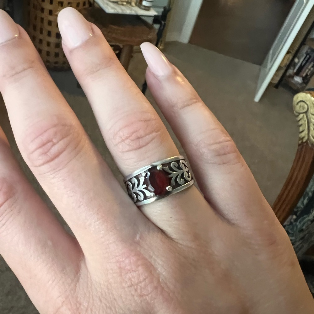 James Avery Adoree Ring with Garnet